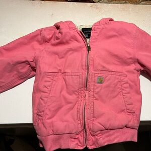 Lemonade pink girls Carhartt Jacket full zipper insulated